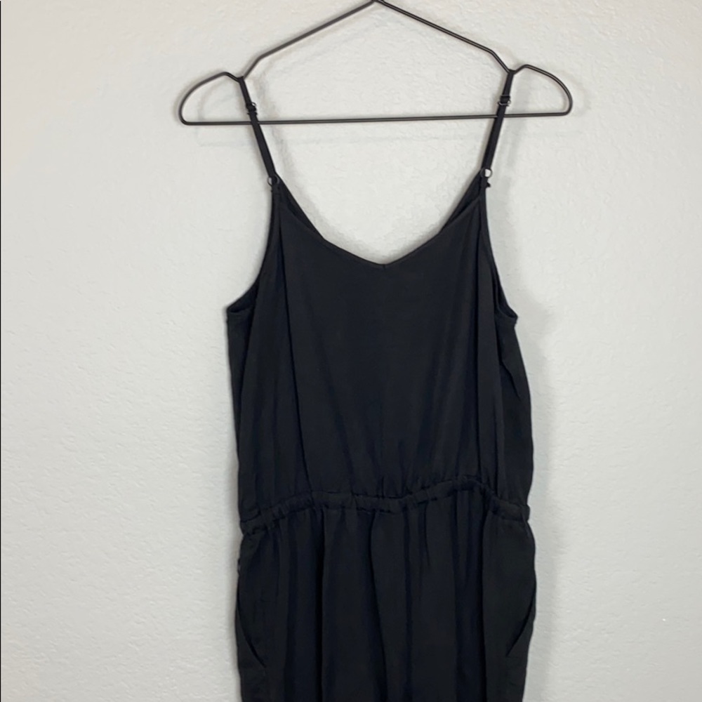Loft surplice front black jumpsuit - Picture 7 of 12